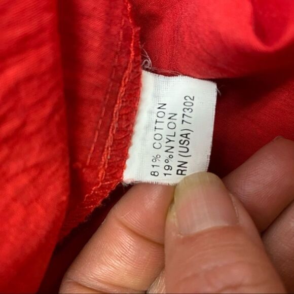 Zara Basic Red Collared V-neck Tunic Dress Small - Picture 5 of 8